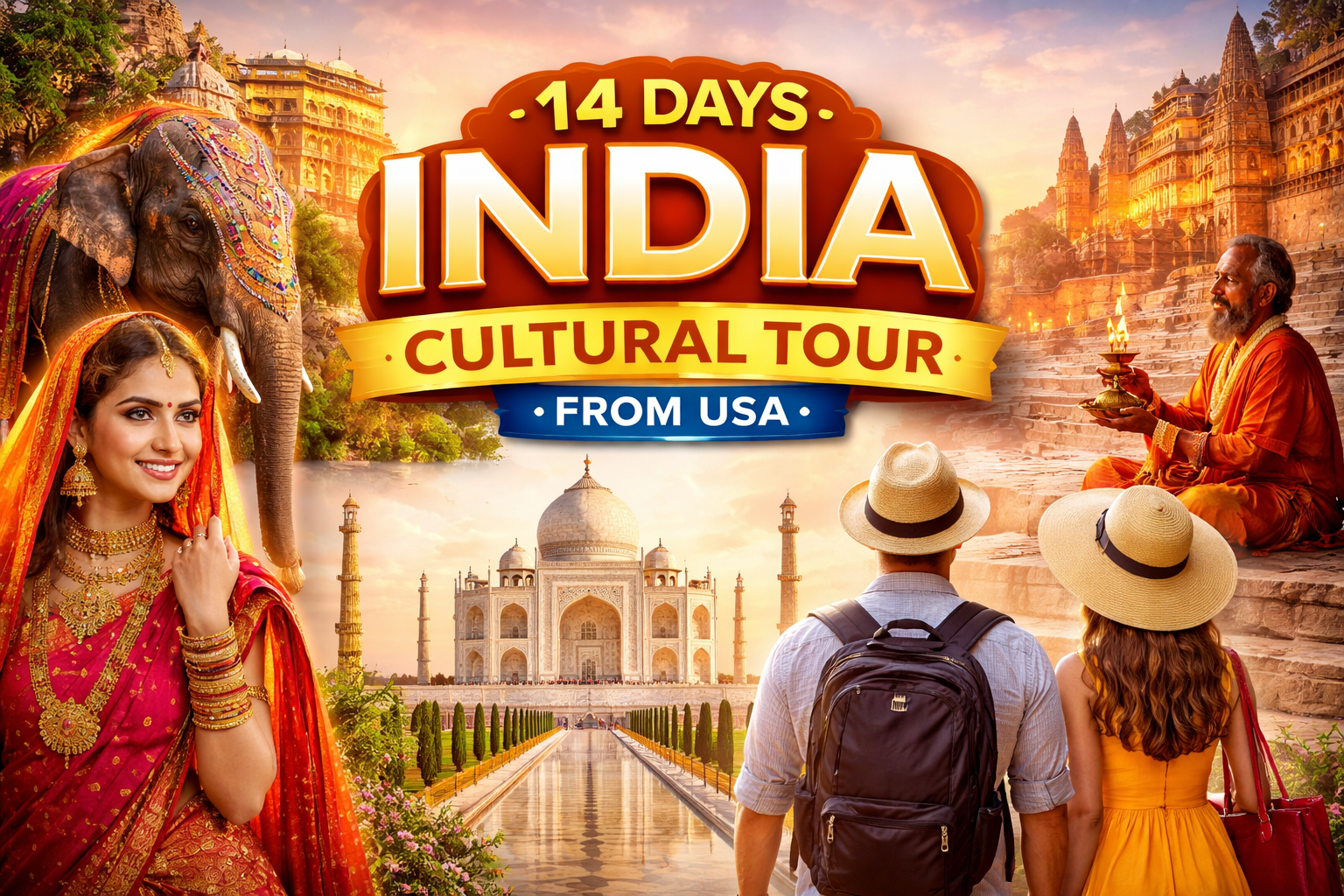 14 Days India Cultural Tour from USA